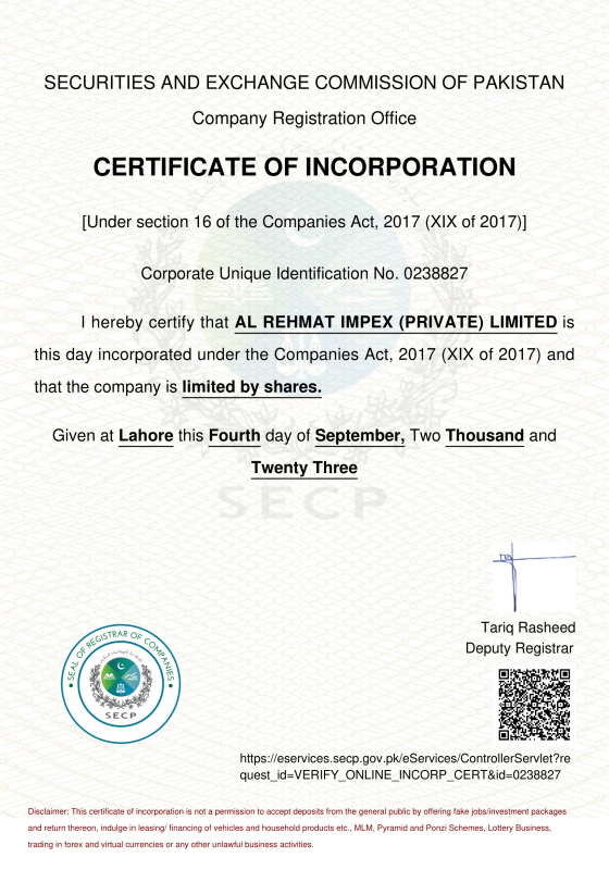 Incorporation Certificate-1